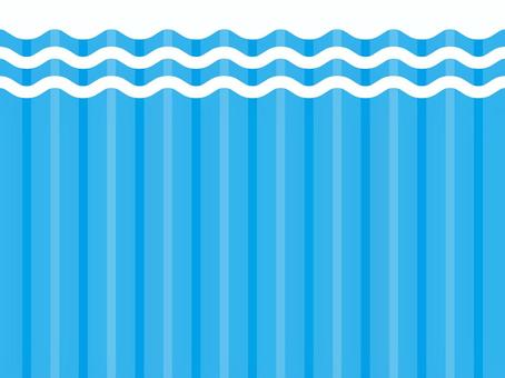 なみなみ001+ なみなみ,波,にょろにょろ,波線,海,水,バック,背景,イメージ,青のイラスト素材