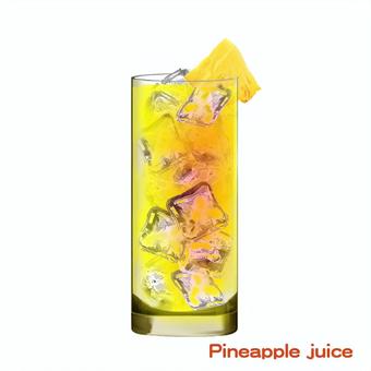 Illustration, pineapple, juice, fruit juice, 