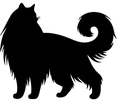 Free cut picture material/cat silhouette, , JPG, PNG and AI