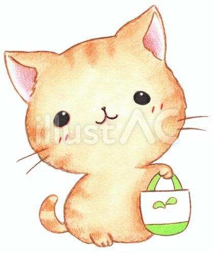 マイバッグを持っている猫2