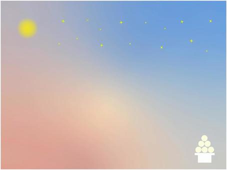 お月見 お月見,月,おだんご,10月,星のイラスト素材