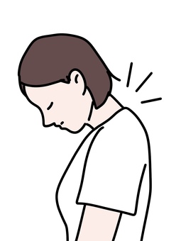 首の漸進的筋弛緩法 女性,首,下げる,倒す,漸進的筋弛緩法,緊張,ポーズ,ストレッチ,ショートヘア,トレーニングのイラスト素材