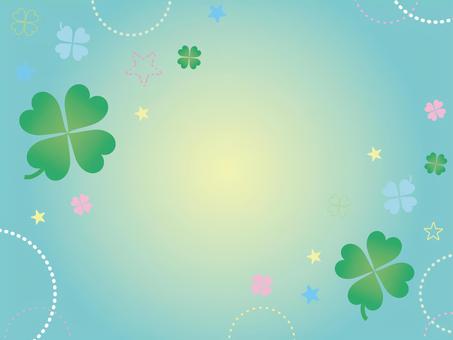 平成女児・Y2K風クローバー背景