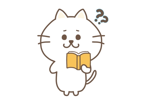 Cat reading a book/Hatena, , JPG and PNG