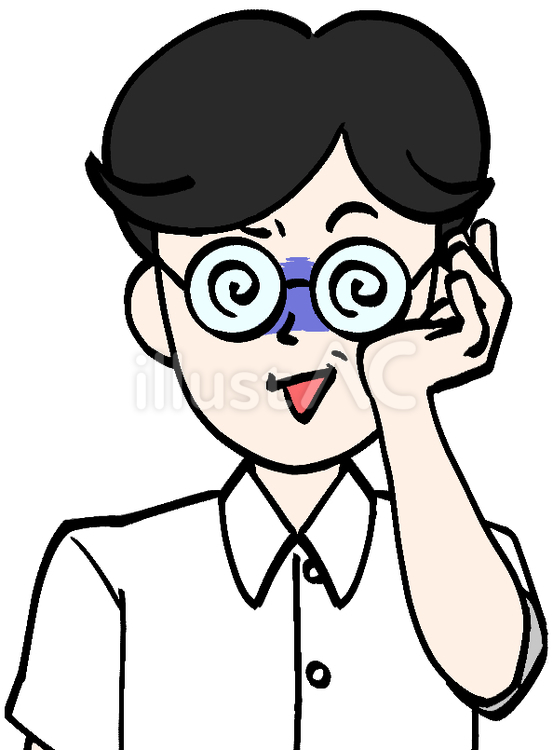 企む七三分けの男性 人,人物,人間のイラスト素材
