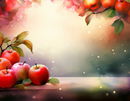 りんごの背景
