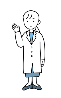 シンプル女医(b) シンプル女医(b) シンプル,女医,医師,お医者さん,人,女,案内,説明,おすすめ,お知らせのイラスト素材