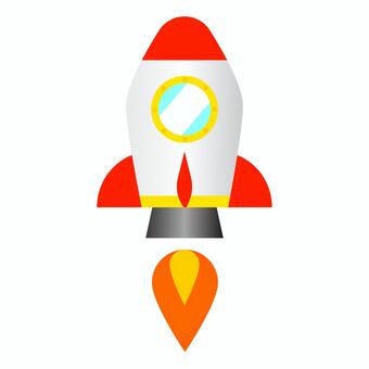 ロケット1 ロケット,レトロ,sf,宇宙旅行,飛ぶ,発射,宇宙船,宇宙,シンプル,炎のイラスト素材