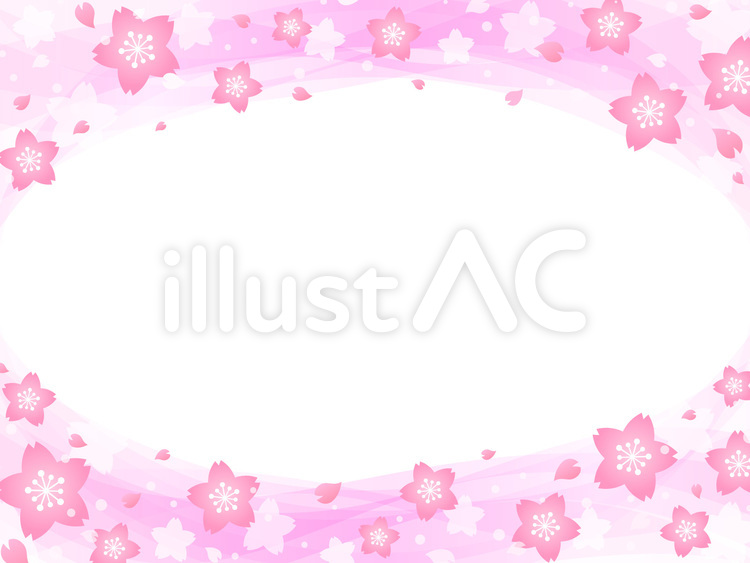 桜ウェーブ 5 桜,春,花びらのイラスト素材