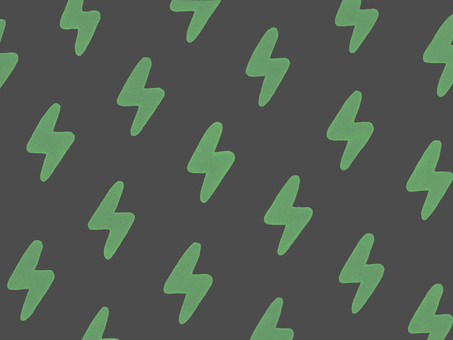 376.背景 雷,稲妻,いなずま,パターン,模様,背景,手描き,ポップ,カラフル,グリーンのイラスト素材