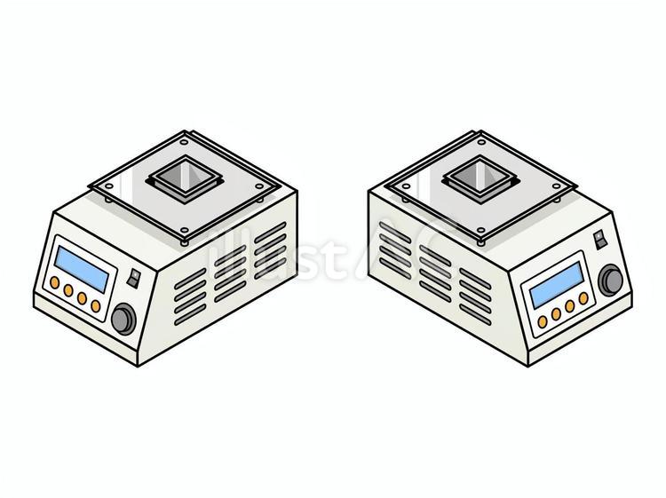 はんだ槽　アイソメトリック はんだ槽,はんだ,角槽のイラスト素材