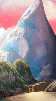 冰山, JPG 冰山, 冰山, 晚報, 日落, JPG