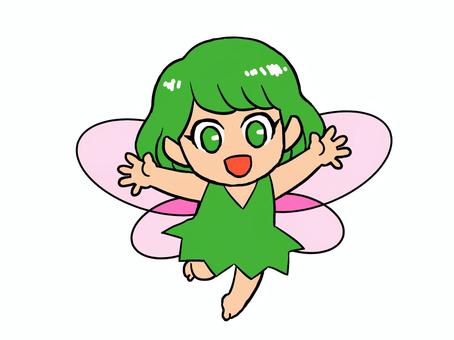 妖精の女の子 妖精の女の子 妖精,女の子,羽のイラスト素材