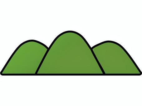 山 山,緑,自然,山脈,シンプル,アイコン,背景,単体,登山,山登りのイラスト素材