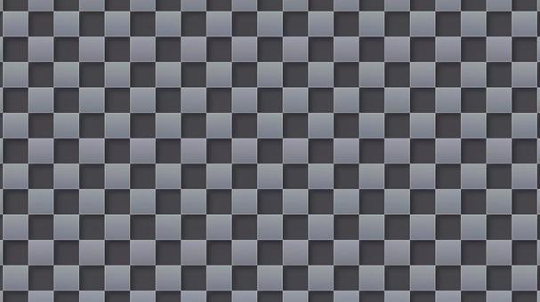 立体感のある市松模様（グレー） 市松,モザイク,タイル,青,パターン,壁紙,背景,立体感,正方形,互い違いのイラスト素材