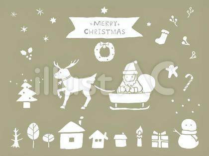手描きのクリスマスイラスト②