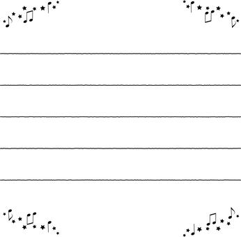 Music Notepad-Note, Star, Stave, , JPG, PNG và AI