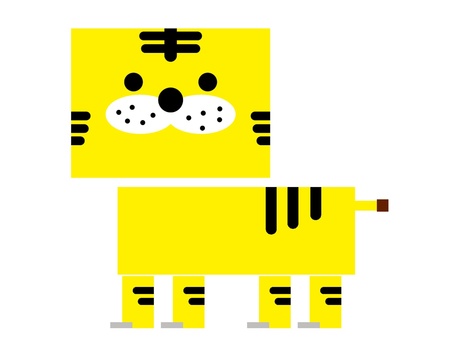 Torasan with striped pattern, , JPG and PNG