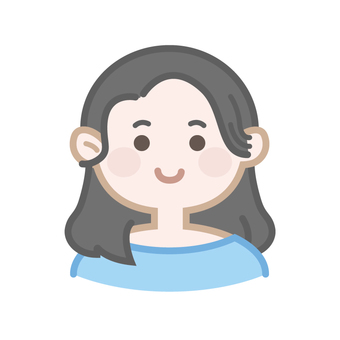 シンプルな黒髪ロングヘアーの女の子 シンプルな黒髪ロングヘアーの女の子 女の子,女性,人物,人,キャラクター,ロングヘア,カール,黒髪,シンプル,ヘアスタイルのイラスト素材
