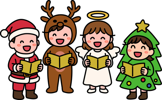 金のクリスマスコスの子供たちです。