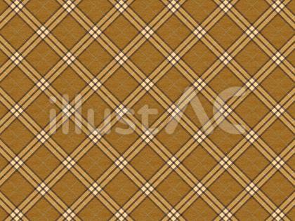 秋冬のチェック柄のパターン素材、ブラウン