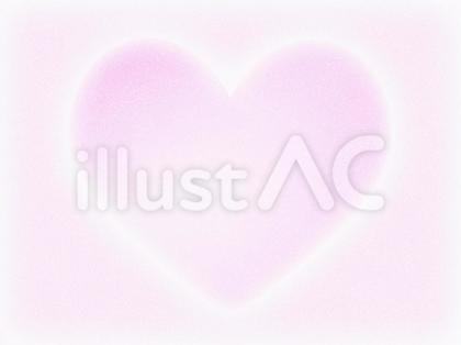 グラデーションのハート、壁紙背景イラスト