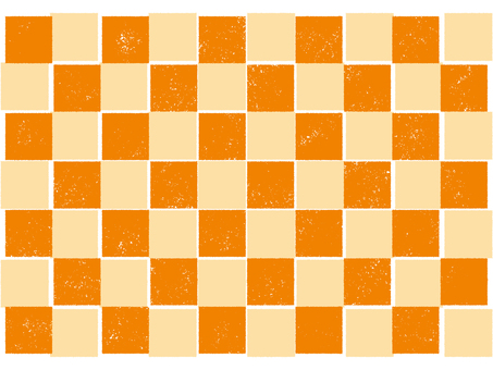 版画風市松模様の背景03 背景,壁紙,市松,市松模様,四角,ポップ,楽しい,版画,味があるのイラスト素材