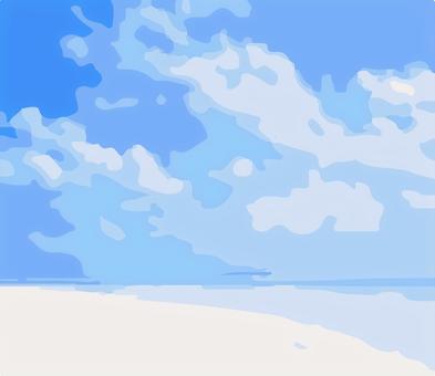 Illustration, sea, sea surface, sky, 