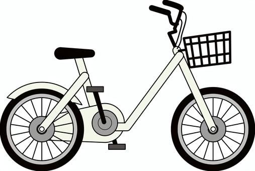 自転車　　 自転車,二輪,チャリ,ペダル,サドル,ミニ,線画,白のイラスト素材