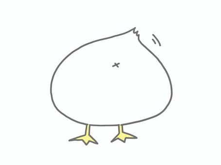 あひるのおしり アヒル,尻,しっぽ,後ろ姿,足,鳥,水鳥のイラスト素材