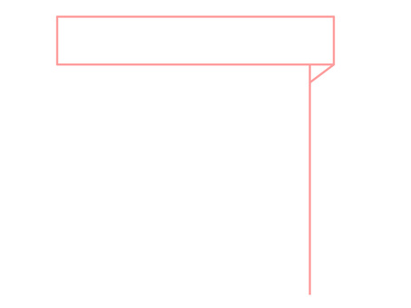 ピンクの折り返し見出しフレーム フレーム,背景,折り返し,タイトル,あしらい,飾り枠,ロゴ,コピースペース,装飾,見出しのイラスト素材