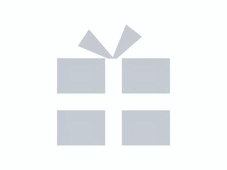 プレゼントボックス ギフト,プレゼント,贈り物,ラッピング,ボックス,箱,リボン,グレー,スモーキーカラー,落ち着いた色のイラスト素材