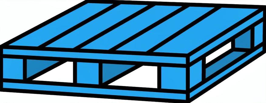 青のパレットです。 青のパレットです。 パレット,シンプル,倉庫,運搬,物流,作業,荷役,積載,積み込み,備品のイラスト素材