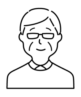icon (smiling grandpa), JPG, PNG and AI icon (smiling grandpa), , JPG, PNG and AI