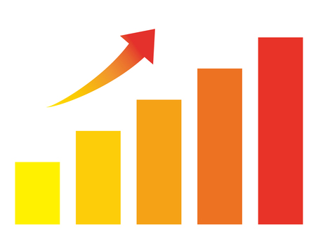 Rising graph, rising, graph, arrow, JPG, PNG and AI