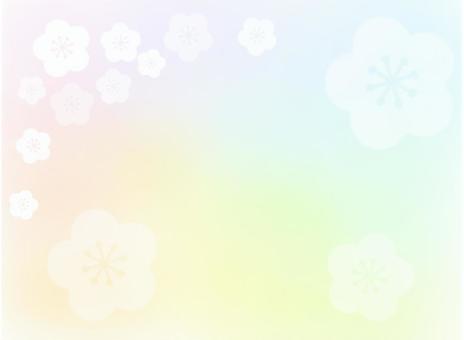 梅の花 梅,フレーム,花,植物,年賀状,あけましておめでとうございます,午年,挨拶,素材,感謝のイラスト素材