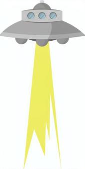 光を放つUFO ufo,未確認飛行物体,飛行物体,光,宇宙船のイラスト素材