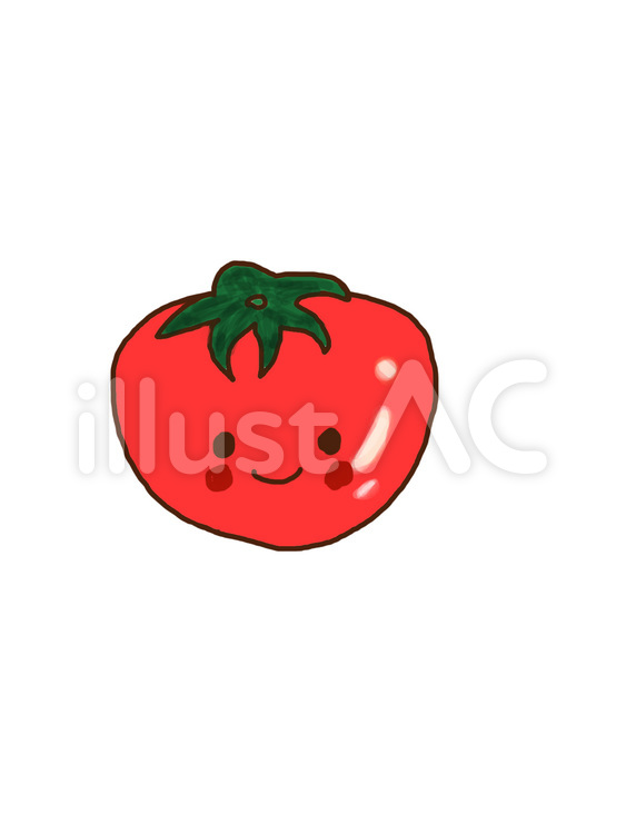 トマトちゃん トマト,野菜,夏のイラスト素材