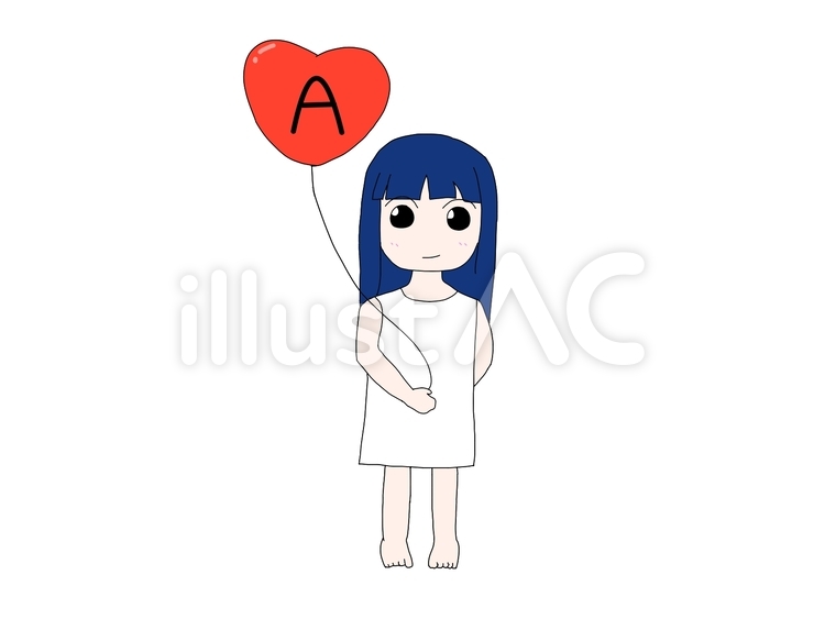 A型 a型,a,血液型のイラスト素材