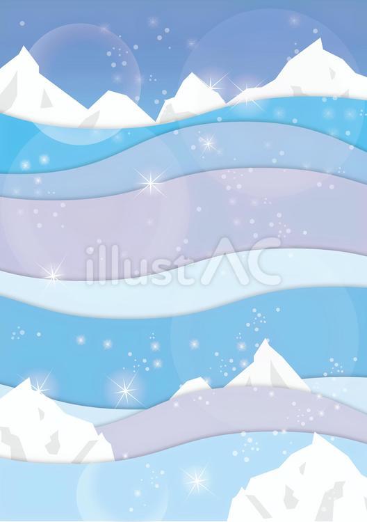 流氷の背景＿縦 流氷,氷山,氷のイラスト素材