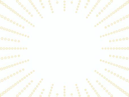 集中線、放射状に広がる黄色の六角形ライン 集中線,フレーム,放射線,背景,飾り,装飾,横,アテンション,注目,誘導のイラスト素材