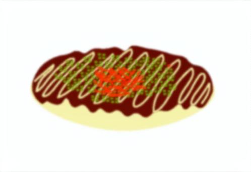 お好み焼き お好み焼き,主食,食べ物,粉もん,食のイラスト素材