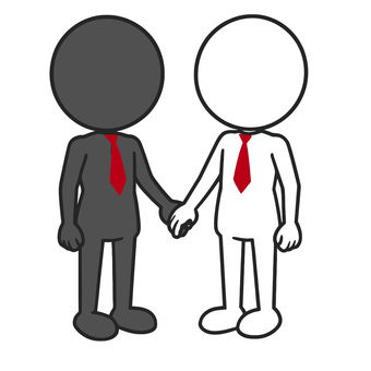 手を繋ぐふたり 手,つながり,絆,関係,愛,友情,信頼,人間,触れ合い,支えのイラスト素材