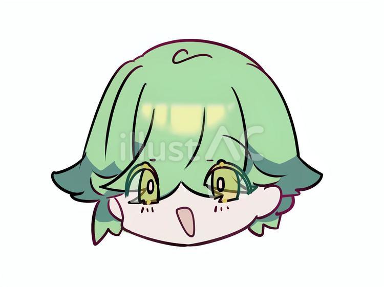 顔アイコン＿通常 人物,キャラクター,表情のイラスト素材