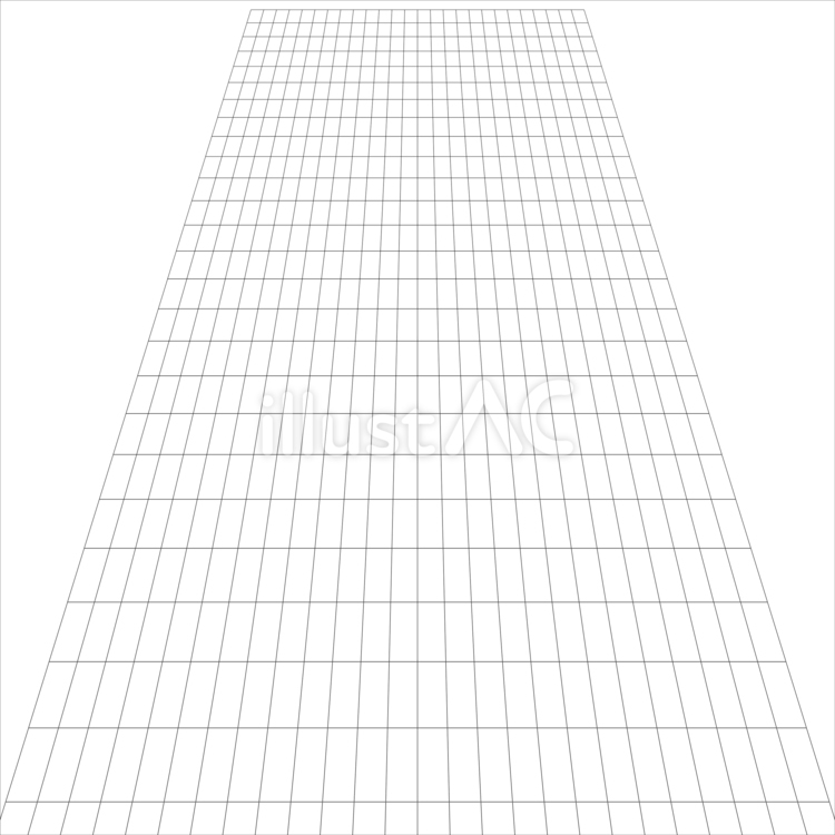 奥行きのある黒の立体方眼グリッド背景 奥行き,方眼,バーチャルのイラスト素材