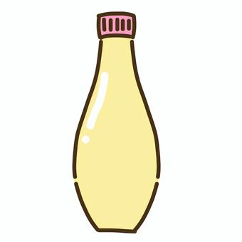 桃色の蓋がしまっているマヨネーズ マヨネーズ,調味料,マヨ,薄黄色,桃色,ピンク色,食べ物のイラスト素材