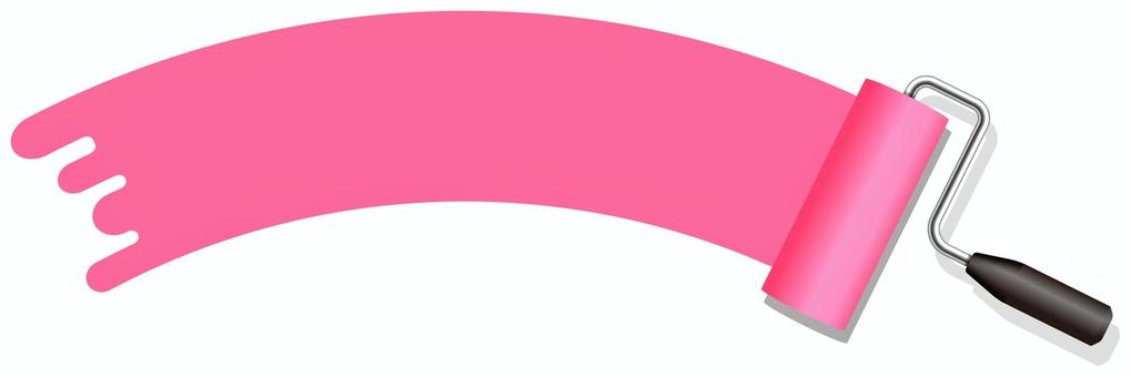 ペンキ・インクローラーイラスト/アーチ型 ペンキ・インクローラーイラスト/アーチ型 ペンキ,インク,ペイント,ローラー,塗料,塗装,コピースペース,塗る,diy,ライフスタイルのイラスト素材
