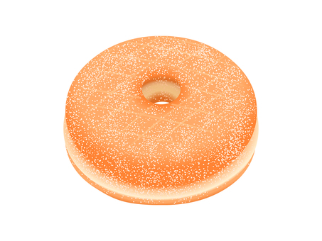 イーストドーナツ（シュガー） 洋菓子,スイーツ,ドーナツ,イーストドーナツ,おやつ,お菓子,甘い,食べ物,シュガーのイラスト素材