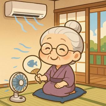 熱中症対策(背景あり)