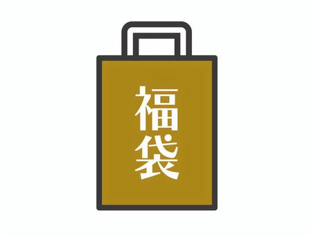 シンプルな福袋(縦長)02 シンプルな福袋(縦長)02 福袋,正月,初売りのイラスト素材